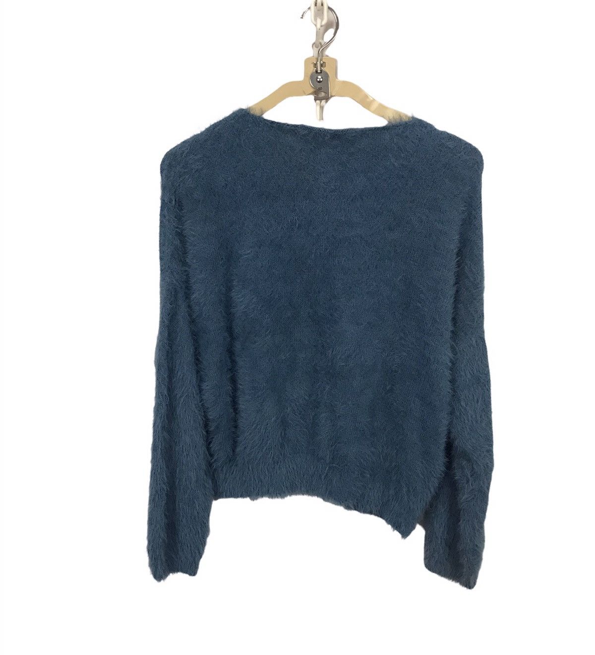 Japanese Brand Mohair knit sweatshirt croptop by majestic legon ladies Size ONE SIZE - 2 Thumbnail