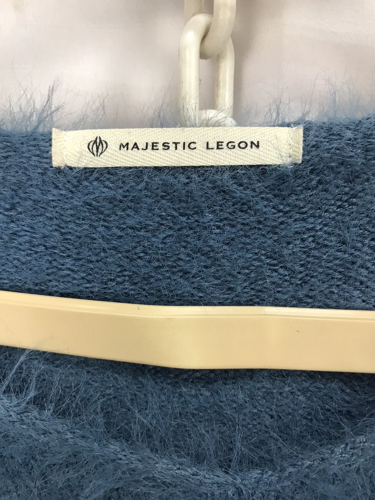 Japanese Brand Mohair knit sweatshirt croptop by majestic legon ladies Size ONE SIZE - 3 Thumbnail