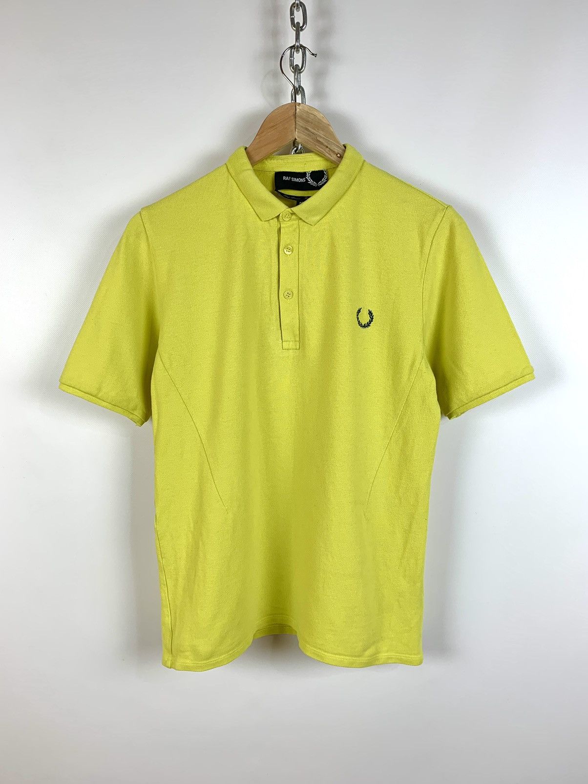 Fred Perry × Raf Simons Raf Simons X Fred Perry Yellow Polo T-Shirt Size US S / EU 44-46 / 1 - 1 Thumbnail