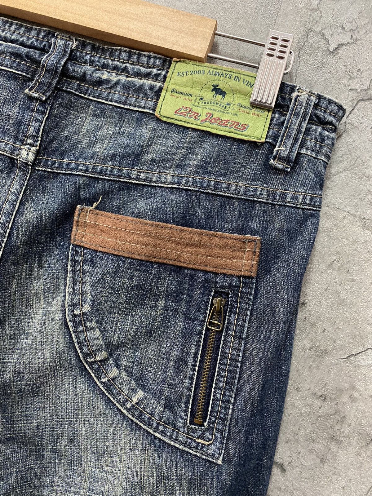 Japanese Brand i2n Japan Cargo Parachute Bondage Denim Pants Size US 30 / EU 46 - 11 Thumbnail