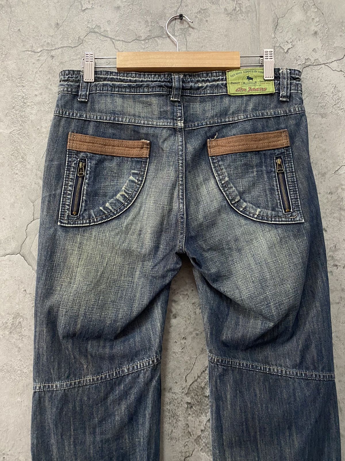 Japanese Brand i2n Japan Cargo Parachute Bondage Denim Pants Size US 30 / EU 46 - 9 Thumbnail