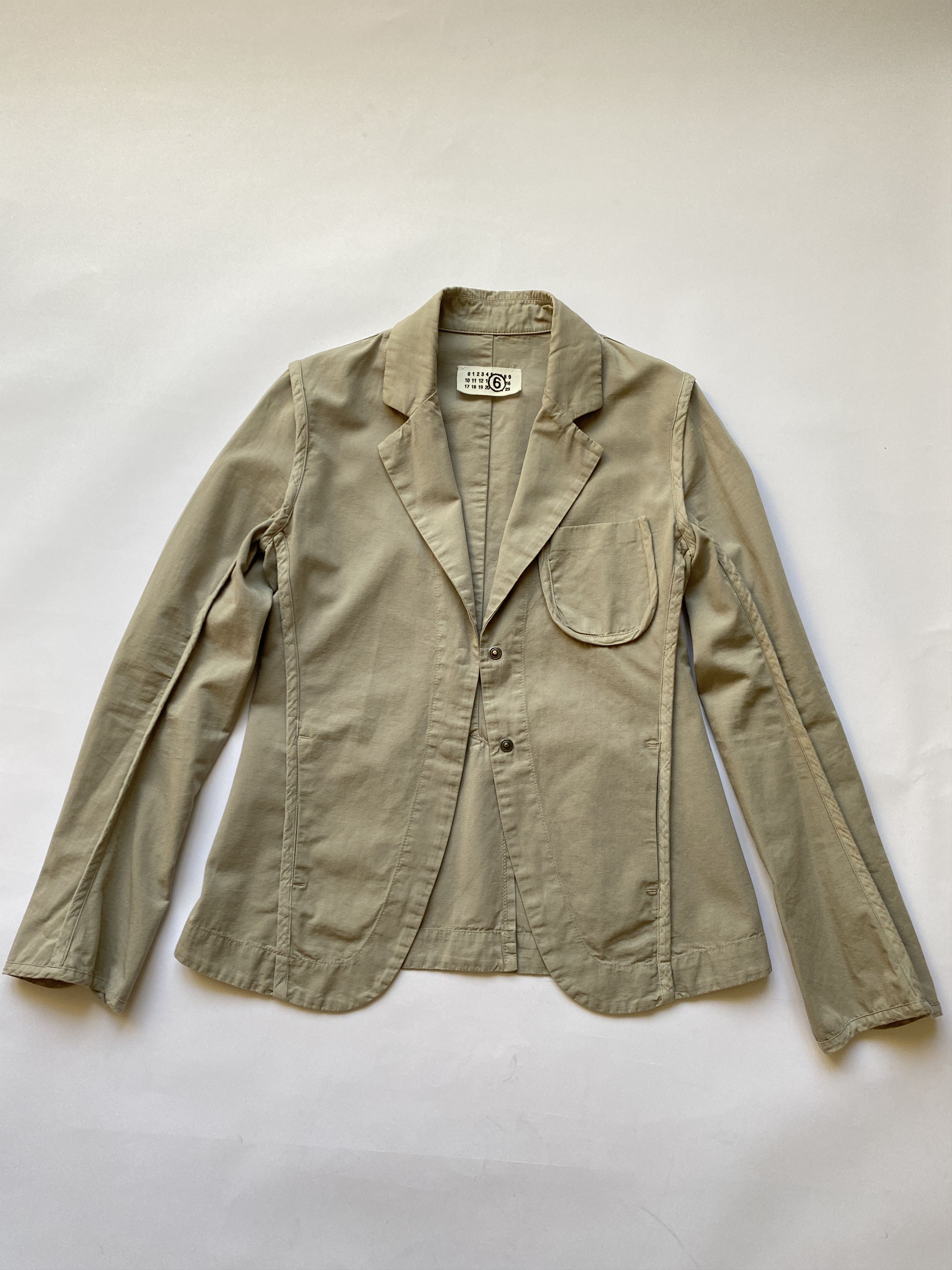 Maison Margiela ⚡️QUICK SALE⚡️2005 Maison Margiela Line 6 Beige Jacket Size S / US 4 / IT 40 - 4 Thumbnail