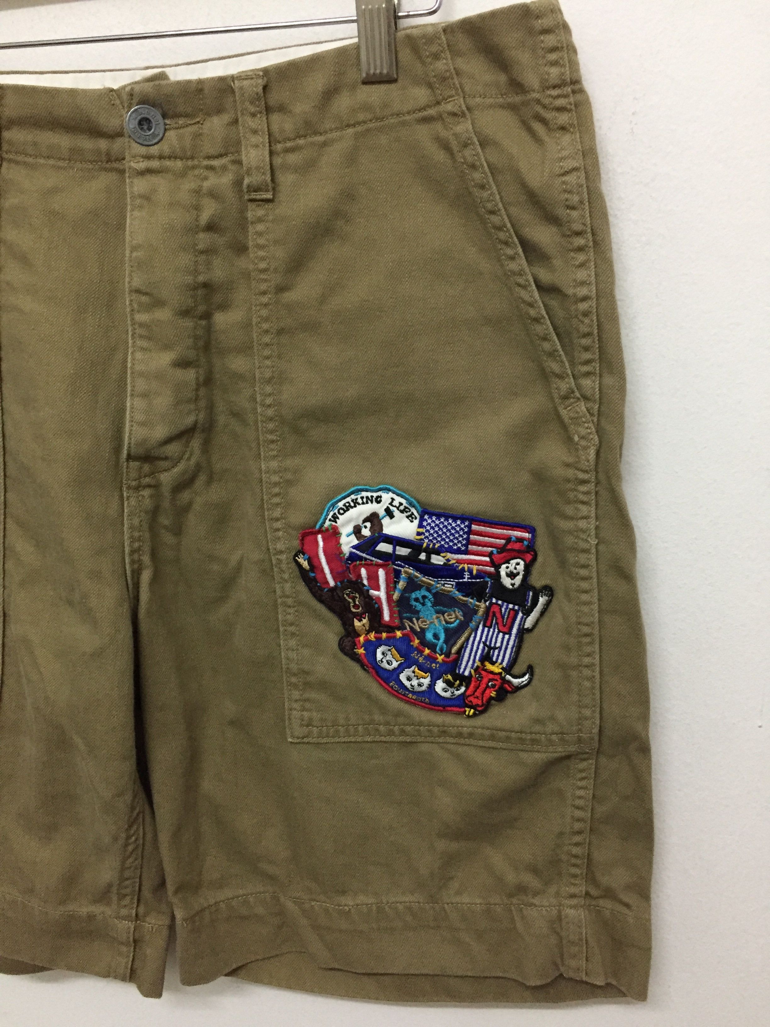 Issey Miyake × Ne-Net Vtg ISSEY MIYAKE Ne-net patch short military design pants Size 31" - 3 Thumbnail