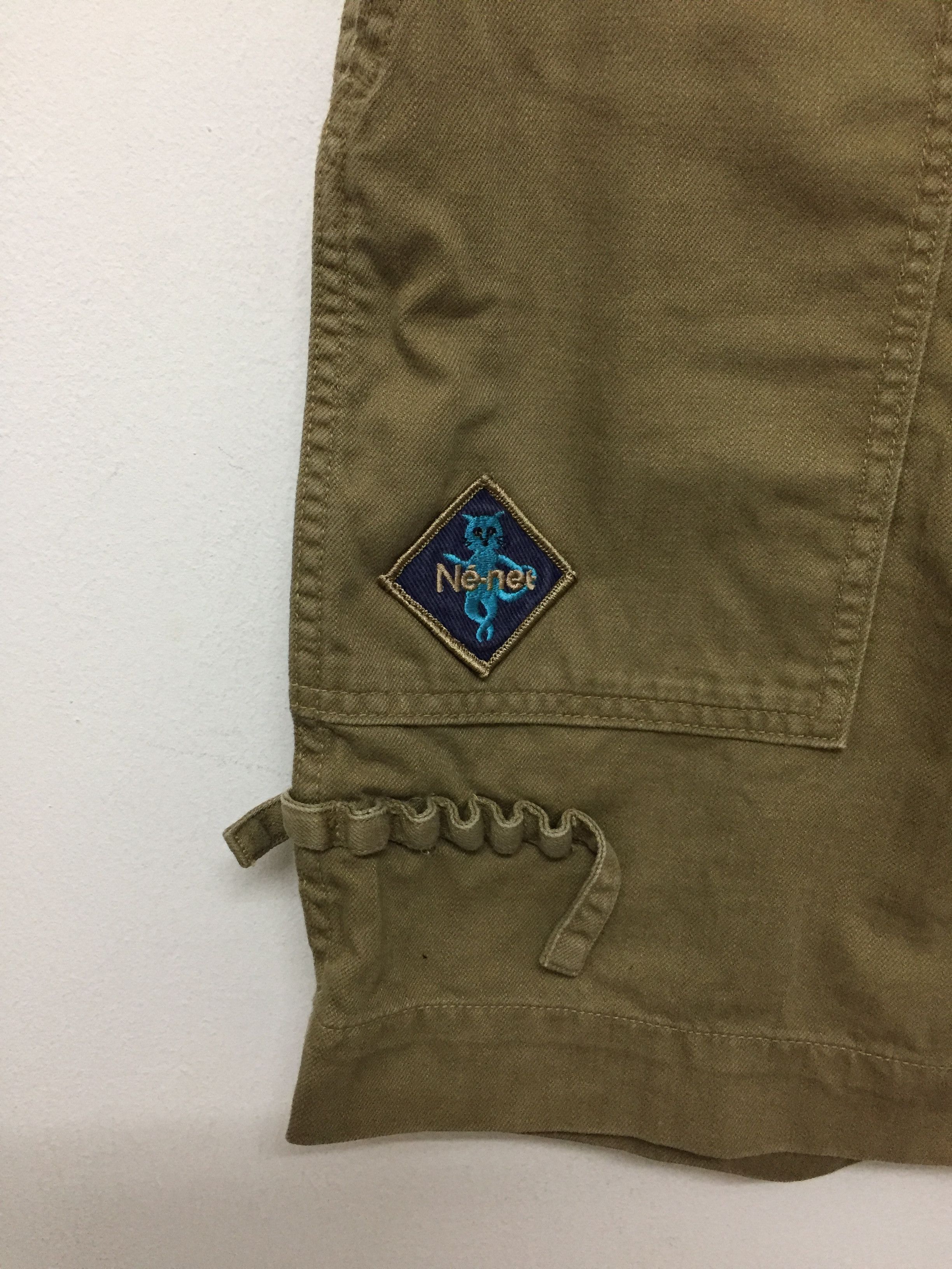 Issey Miyake × Ne-Net Vtg ISSEY MIYAKE Ne-net patch short military design pants Size 31" - 4 Thumbnail