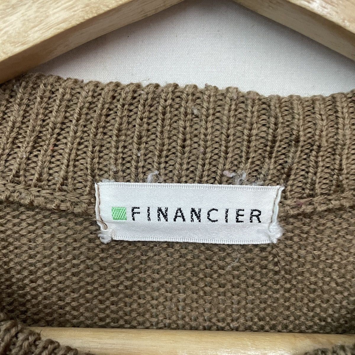 Aran Isles Knitwear Vintage Rare Design FINANCIER Kniting Sweater Knitwear!! Size US M / EU 48-50 / 2 - 5 Thumbnail