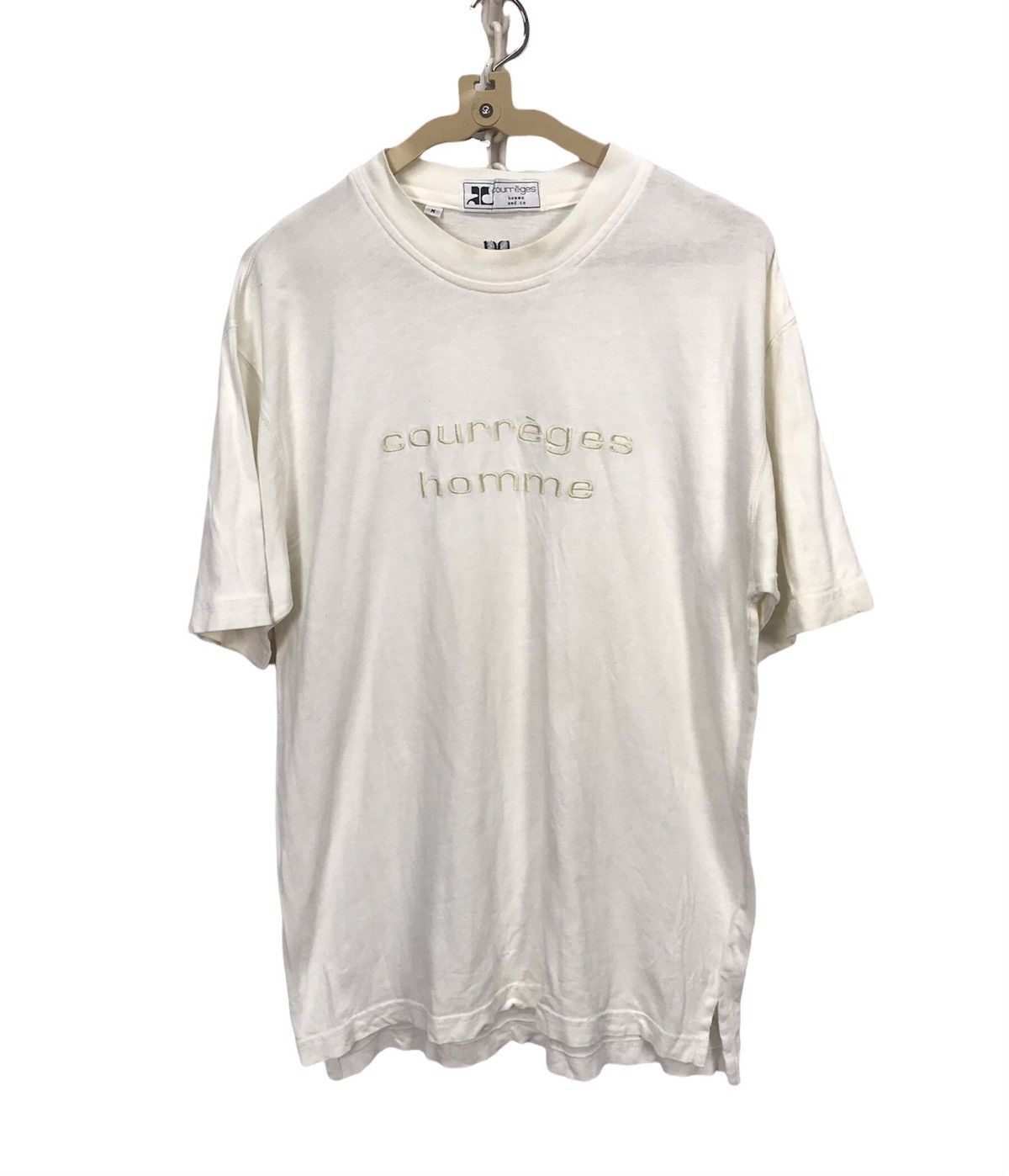 Courreges × Designer Courreges homme and co spellout tshirt Size US M / EU 48-50 / 2 - 1 Thumbnail