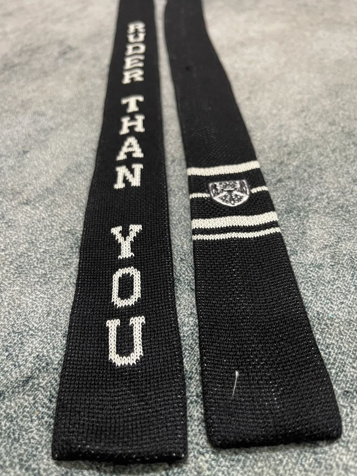 Wtaps WTAPS Ruder Than You Square Knit Tie Size ONE SIZE - 4 Thumbnail