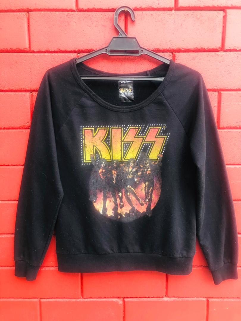 Band Tees × Vintage Vintage KISS Band Music Streetwear Designer Fashion Style Size US M / EU 48-50 / 2 - 1 Thumbnail