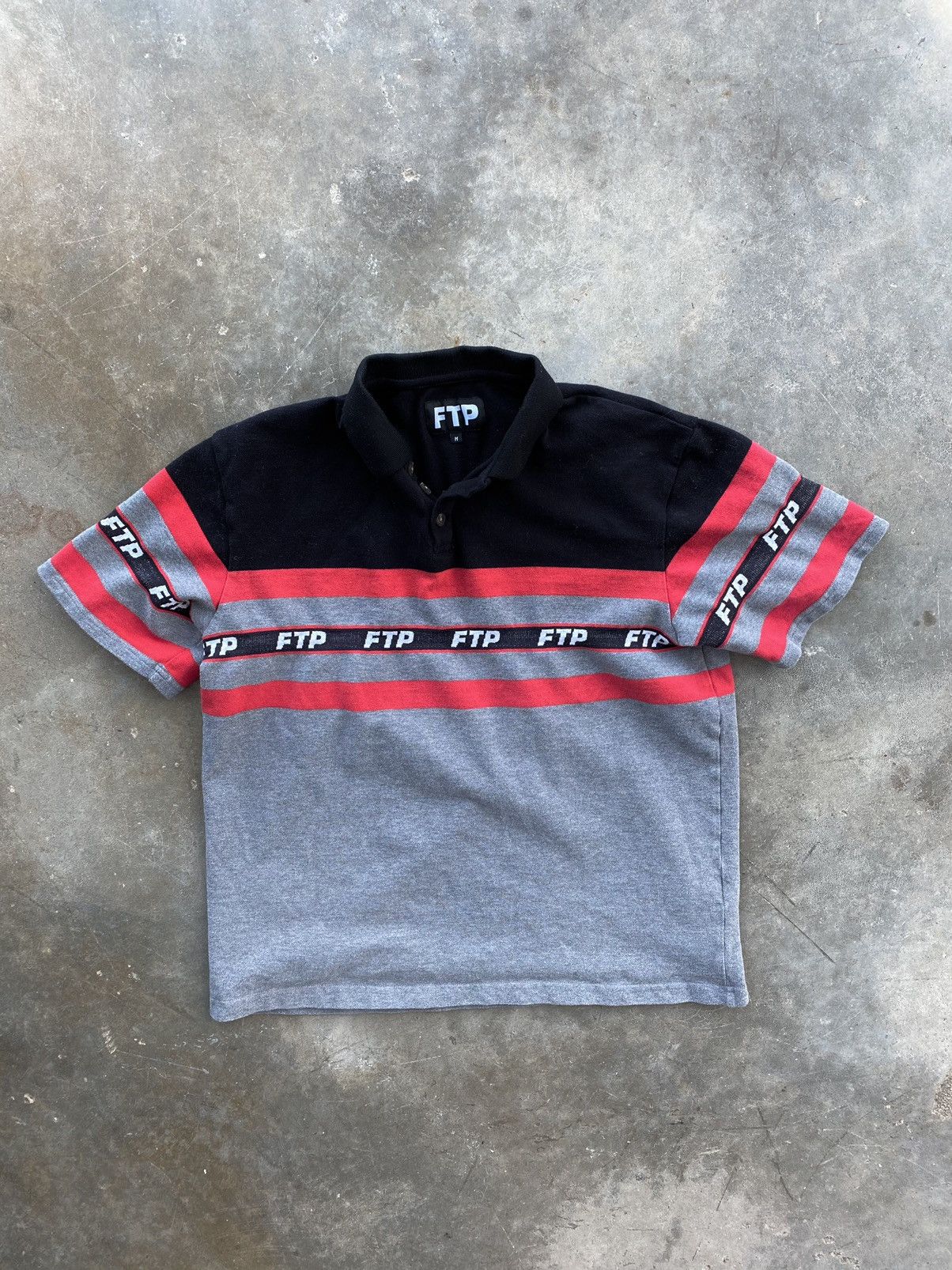 Fuck The Population Fuck The Population Tape Logo Black Red Polo Medium ❄️🧊 FTP Size US M / EU 48-50 / 2 - 1 Thumbnail