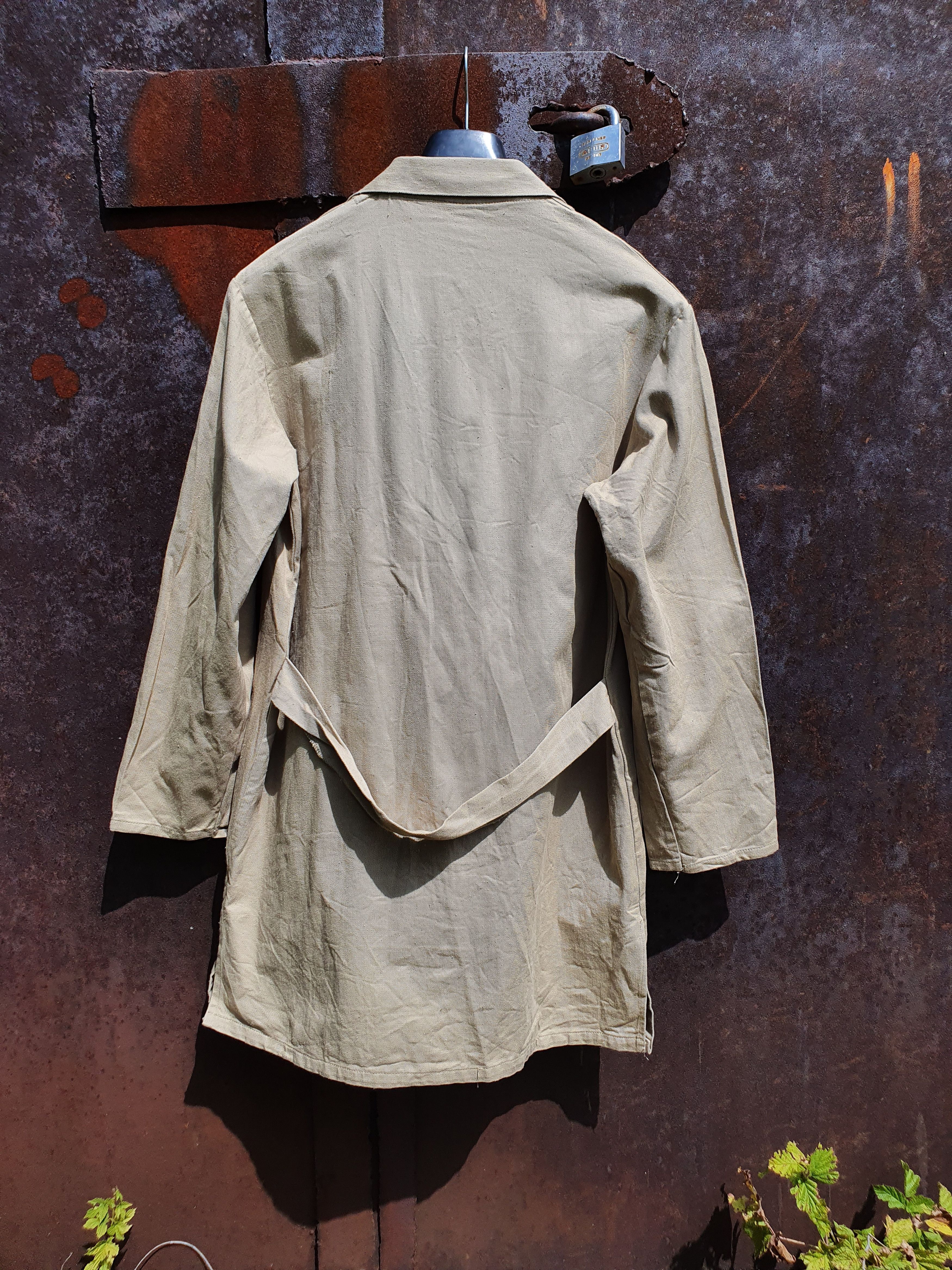 Le Laboureur × Vetra 50s Vintage Worker Light Coat French Chore Jacket Size US L / EU 52-54 / 3 - 8 Thumbnail
