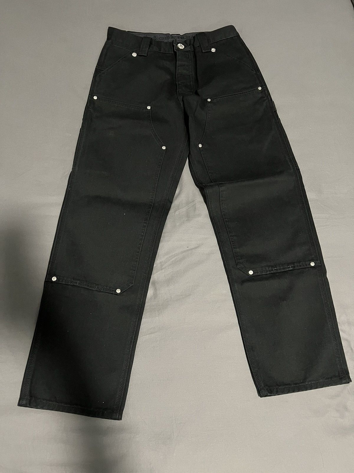 Image of Chrome Hearts Carpenter Black Pants, Men's (Size 30)