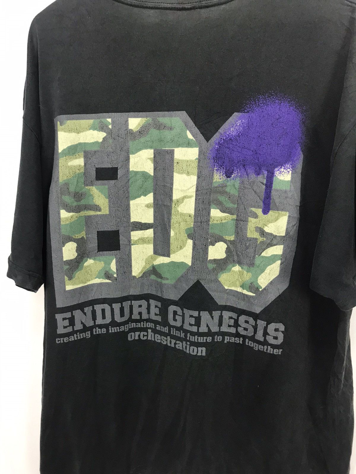 Japanese Brand × Vintage Vintage endure genesis printed distressed tshirt Size US L / EU 52-54 / 3 - 8 Thumbnail