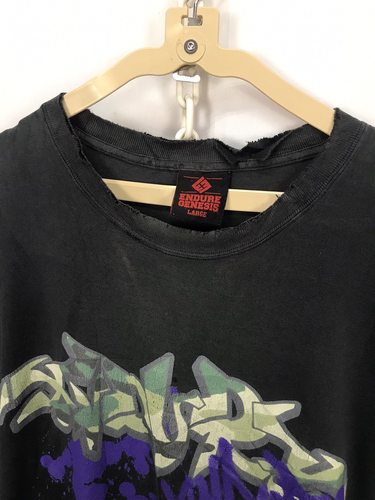 Japanese Brand × Vintage Vintage endure genesis printed distressed tshirt Size US L / EU 52-54 / 3 - 7 Thumbnail