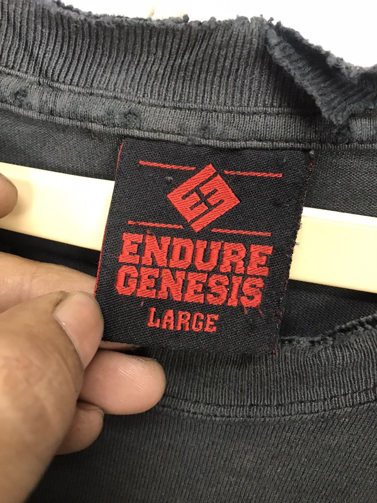Japanese Brand × Vintage Vintage endure genesis printed distressed tshirt Size US L / EU 52-54 / 3 - 4 Thumbnail