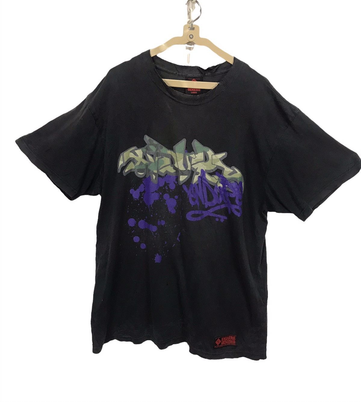 Japanese Brand × Vintage Vintage endure genesis printed distressed tshirt Size US L / EU 52-54 / 3 - 1 Thumbnail