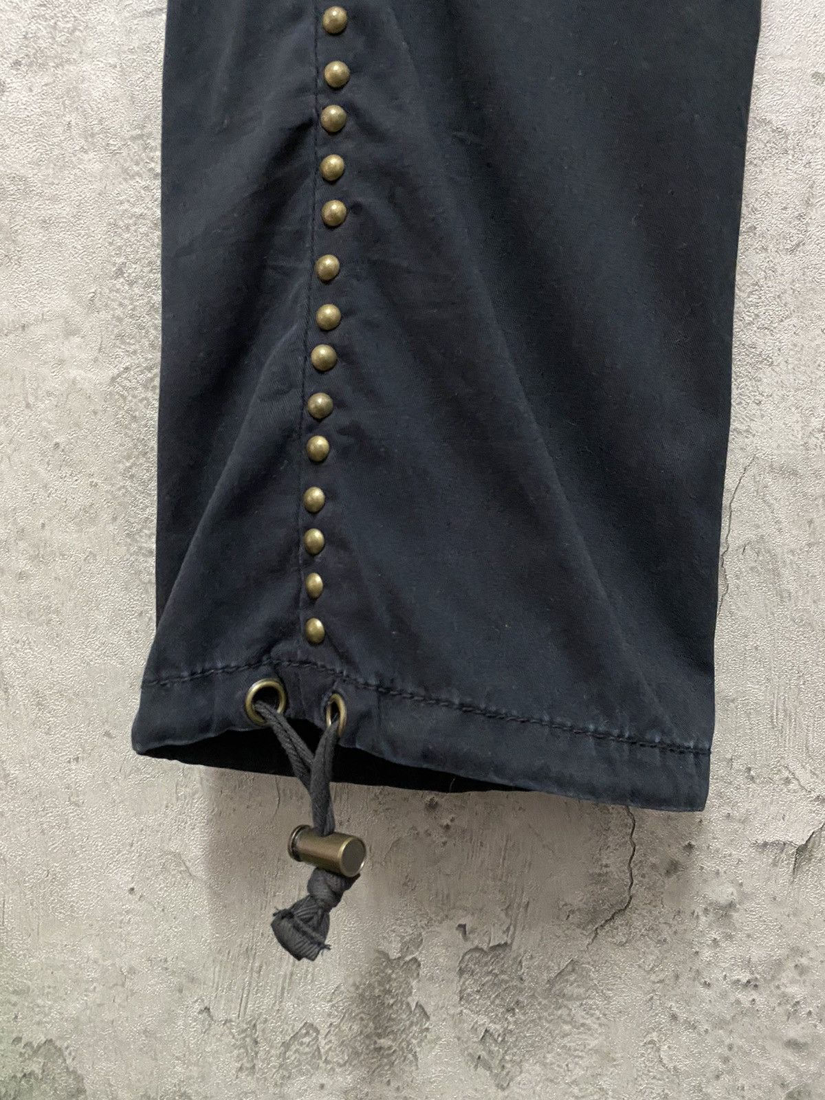 GOA Moussy Japan Flared Studded Multi Pocket Cargo Pants Vintage Size US 27 - 14 Thumbnail