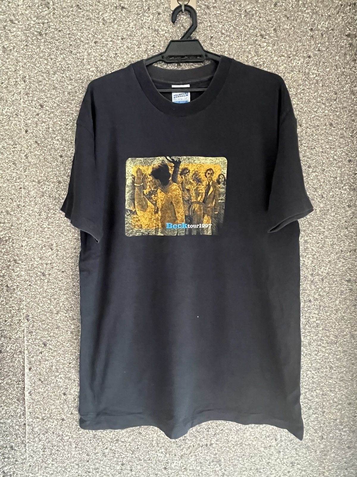 image of Band Tees x Vintage Beck Tour 1997 Ft18 in Black, Men's (Size Medium)