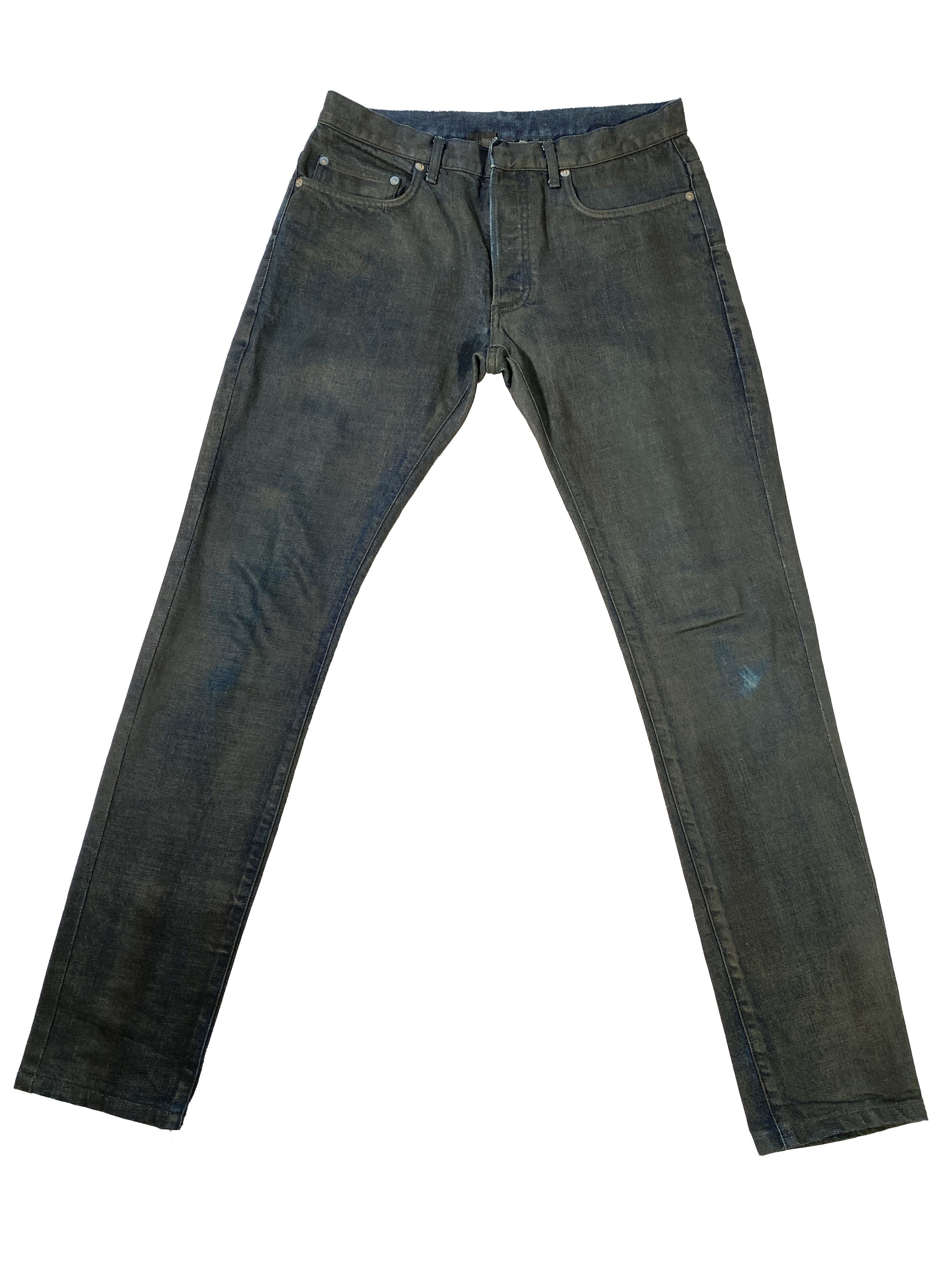 ⚡️QUICK SALE⚡️MIJ 2003 Dior Blue Painted Black Jeans Japan