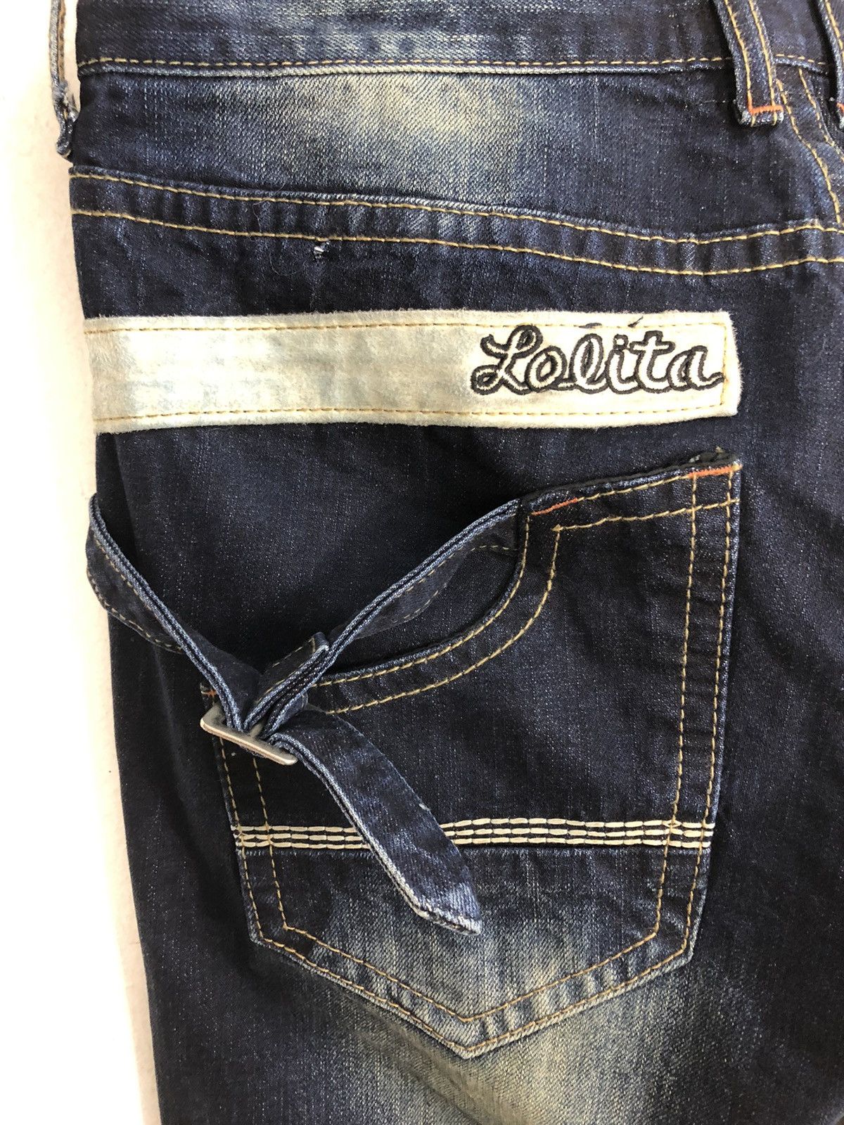 Japanese Brand × Vintage 90s Lolita Jeans By Concert Club Tapered Washed Indigo Denim Size US 32 / EU 48 - 9 Thumbnail