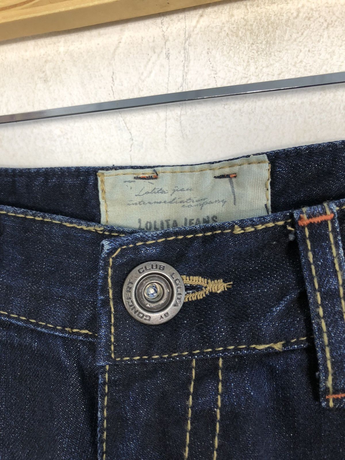 Japanese Brand × Vintage 90s Lolita Jeans By Concert Club Tapered Washed Indigo Denim Size US 32 / EU 48 - 6 Thumbnail