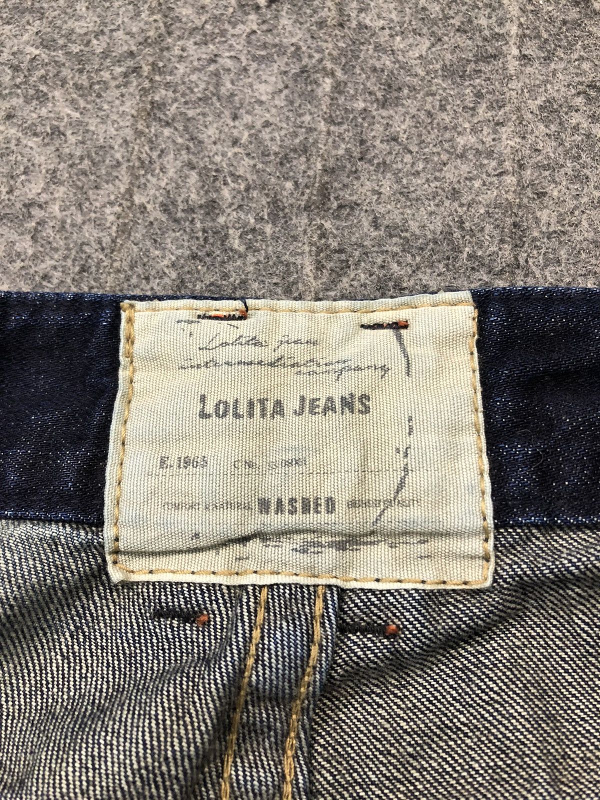 Japanese Brand × Vintage 90s Lolita Jeans By Concert Club Tapered Washed Indigo Denim Size US 32 / EU 48 - 12 Thumbnail