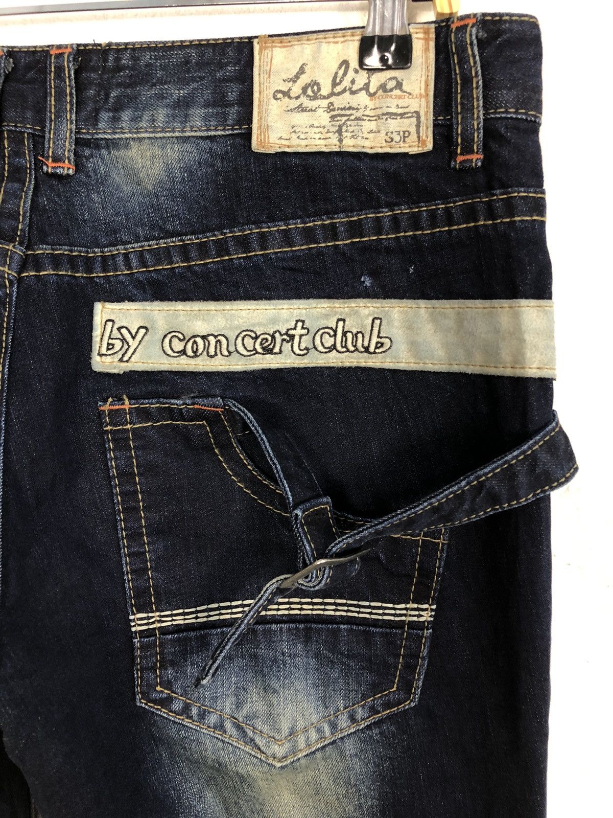 Japanese Brand × Vintage 90s Lolita Jeans By Concert Club Tapered Washed Indigo Denim Size US 32 / EU 48 - 11 Thumbnail