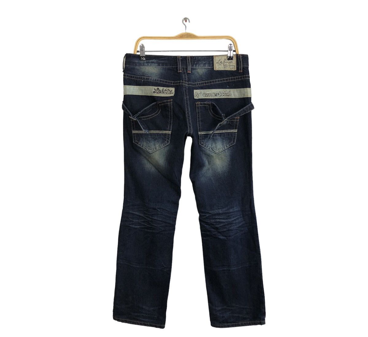 Japanese Brand × Vintage 90s Lolita Jeans By Concert Club Tapered Washed Indigo Denim Size US 32 / EU 48 - 2 Thumbnail