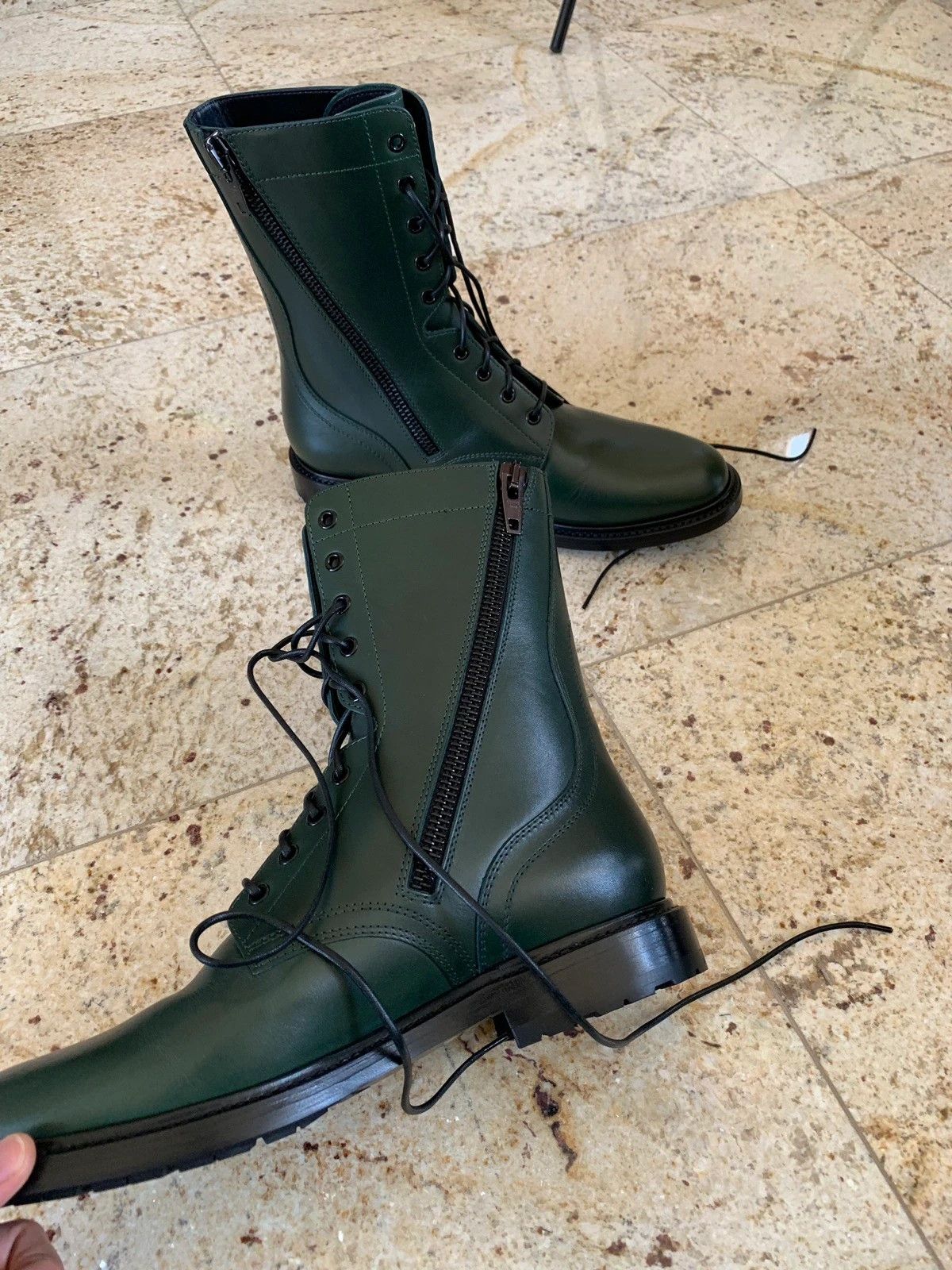 Celine Ranger Zip Boots in Green Size US 11 / EU 44 - 6 Thumbnail