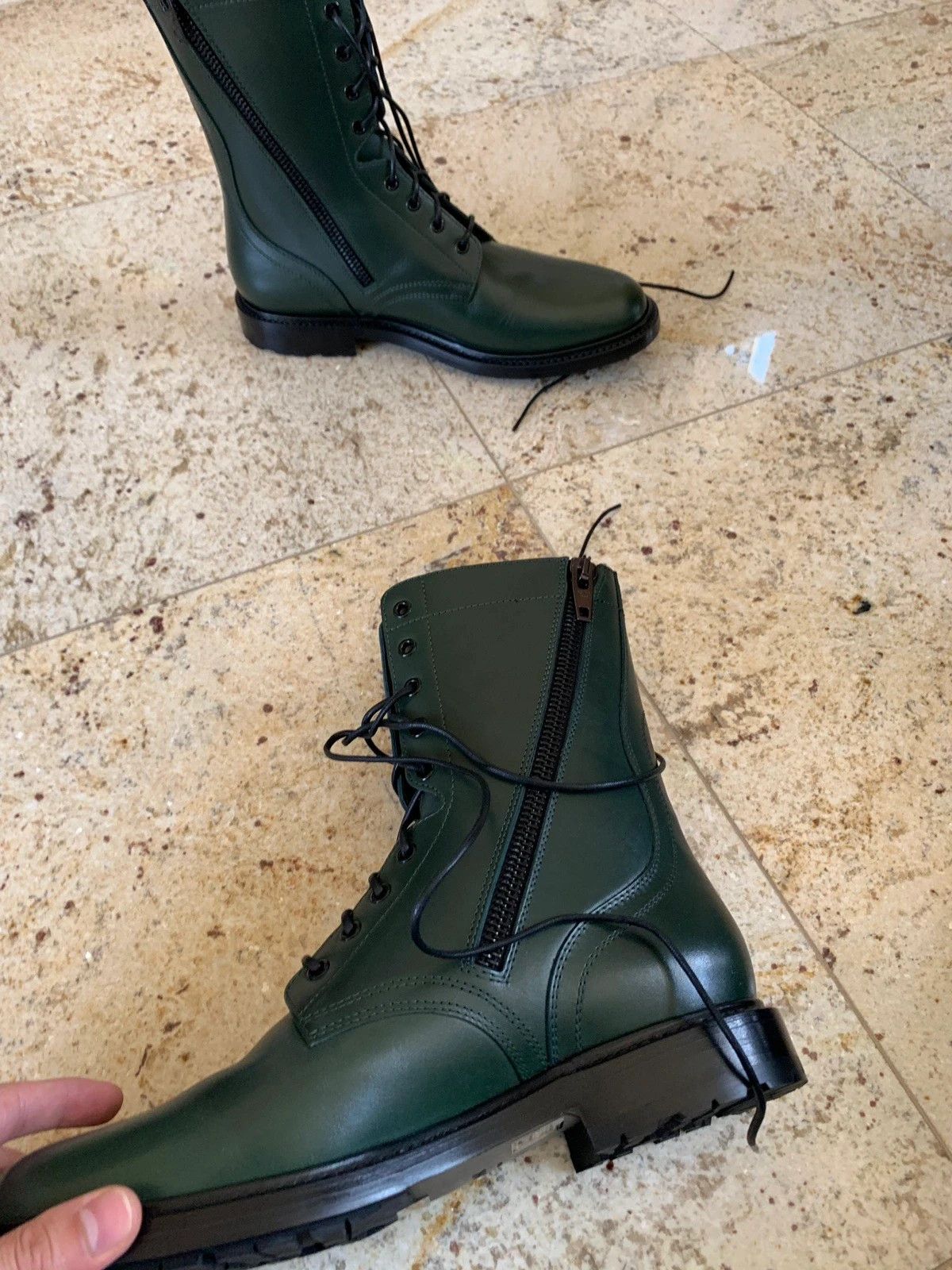 Celine Ranger Zip Boots in Green Size US 11 / EU 44 - 11 Thumbnail