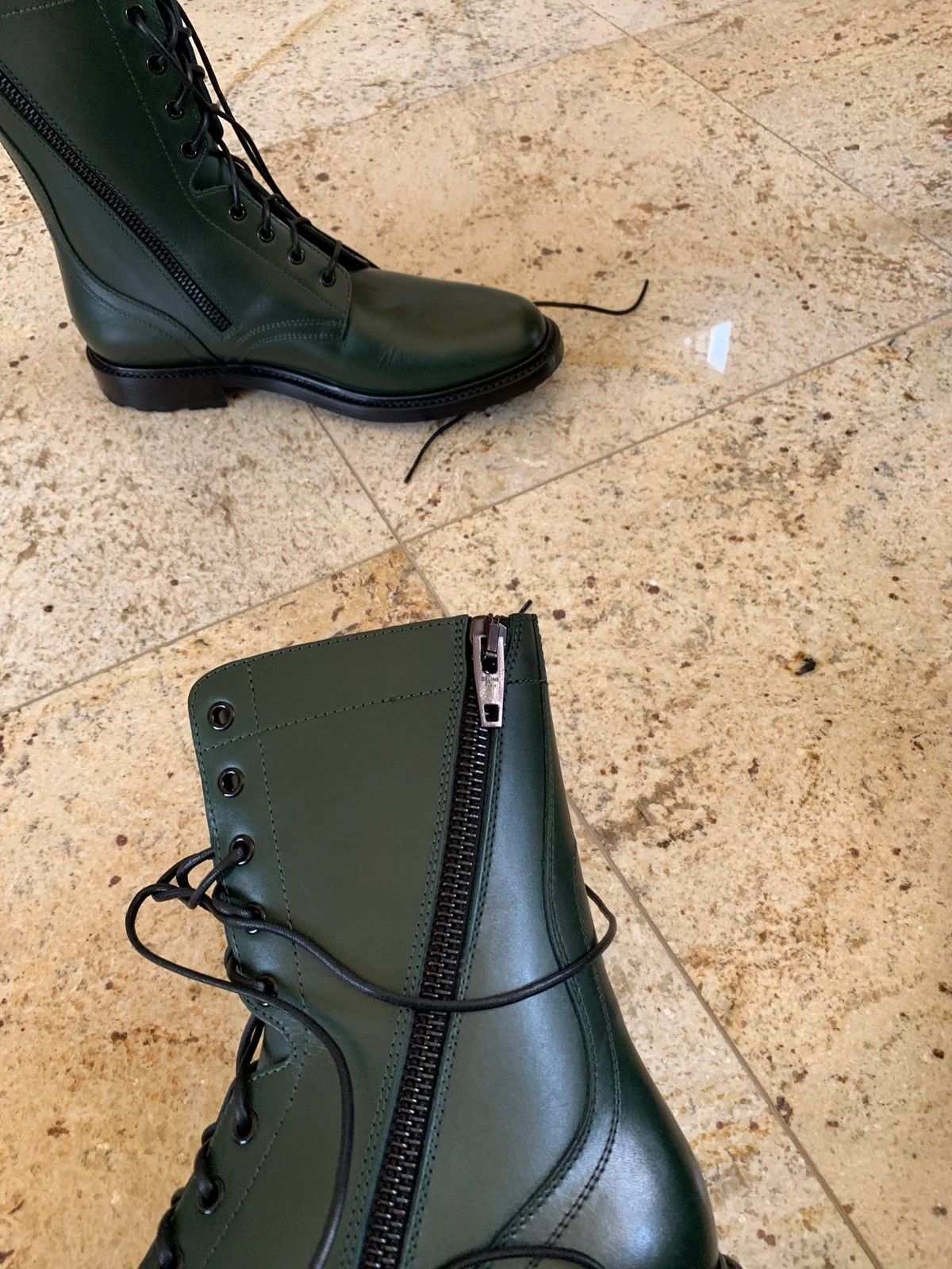 Celine Ranger Zip Boots in Green Size US 11 / EU 44 - 9 Thumbnail