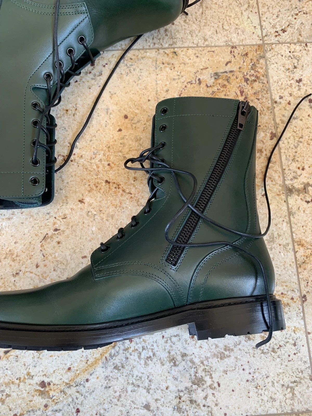 Celine Ranger Zip Boots in Green Size US 11 / EU 44 - 12 Thumbnail