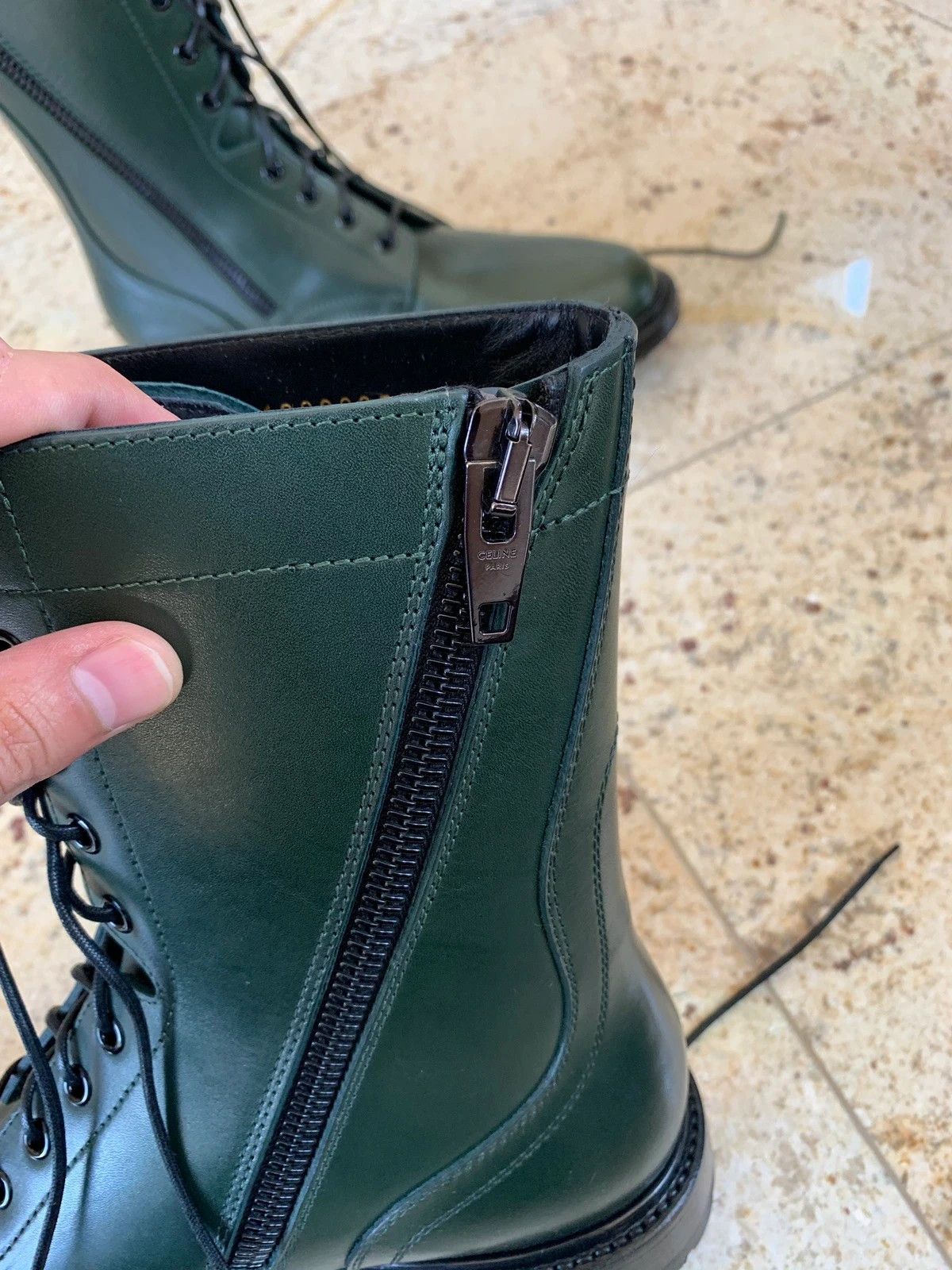 Celine Ranger Zip Boots in Green Size US 11 / EU 44 - 5 Thumbnail