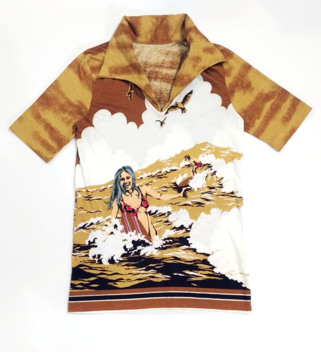 Japanese Brand × Vintage RARE! VTG KAMEOKA KK JAPANESE BRAND FULL PRINT BIKINI SURF Size S / US 4 / IT 40 - 1 Thumbnail
