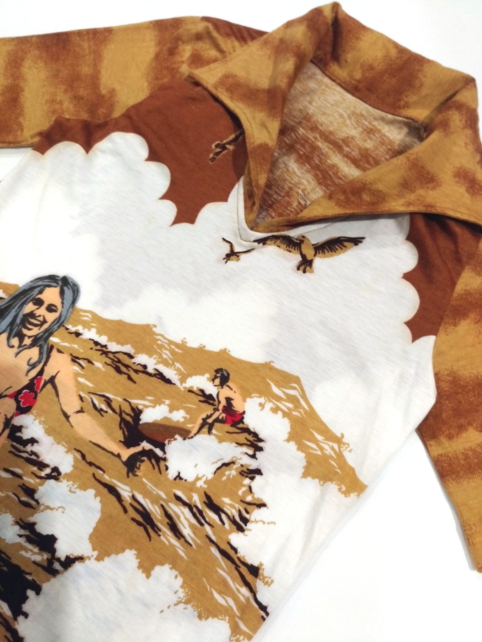 Japanese Brand × Vintage RARE! VTG KAMEOKA KK JAPANESE BRAND FULL PRINT BIKINI SURF Size S / US 4 / IT 40 - 6 Thumbnail