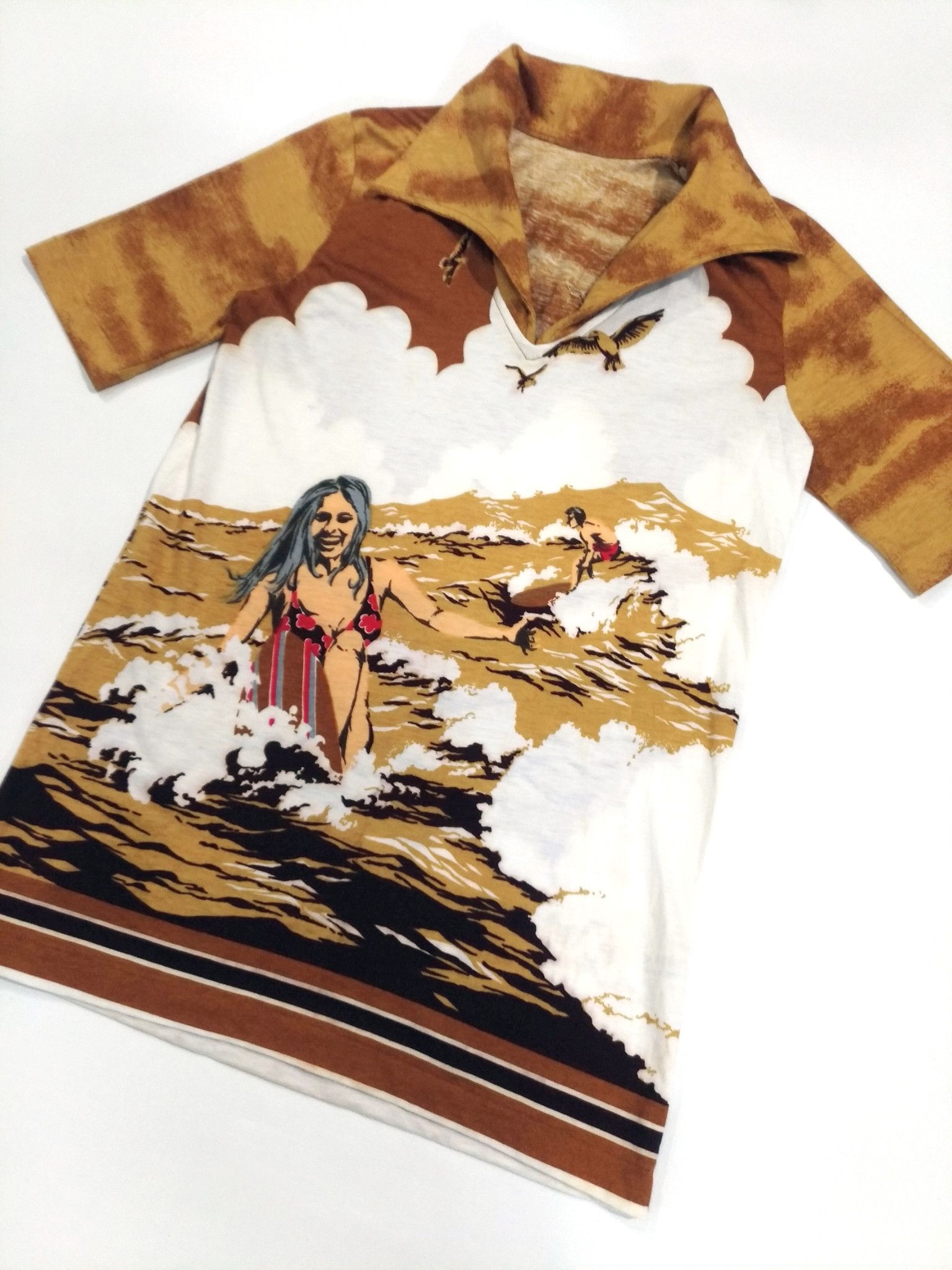 Japanese Brand × Vintage RARE! VTG KAMEOKA KK JAPANESE BRAND FULL PRINT BIKINI SURF Size S / US 4 / IT 40 - 4 Thumbnail