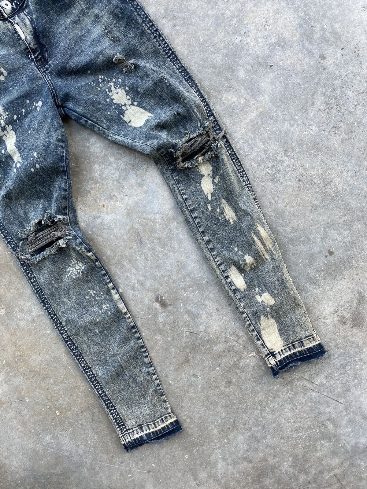 Represent Clo. Represent Clothing Thrashed Mud Denim Jeans Sz. 34 Clo UK Size US 34 / EU 50 - 2 Thumbnail