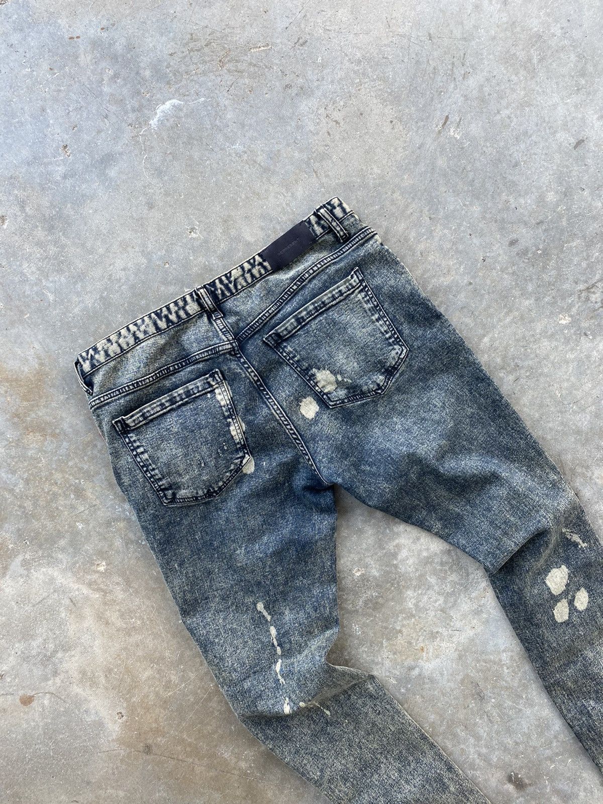 Represent Clo. Represent Clothing Thrashed Mud Denim Jeans Sz. 34 Clo UK Size US 34 / EU 50 - 6 Thumbnail