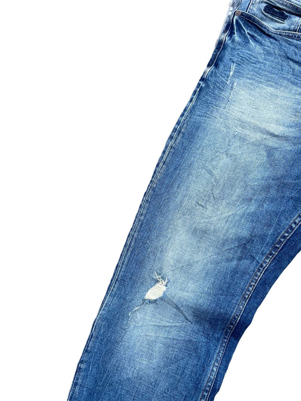 Japanese Brand Superdry Loose Slim Fit Distresed Denim Size US 35 - 4 Thumbnail