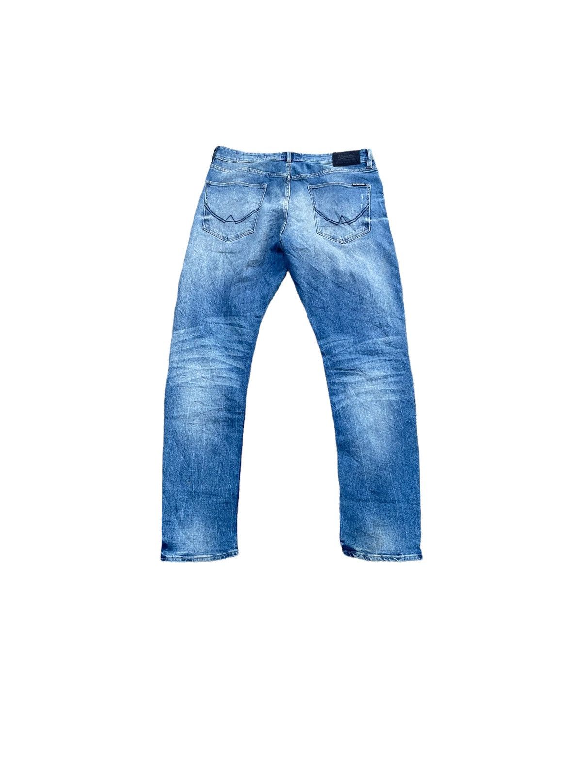 Japanese Brand Superdry Loose Slim Fit Distresed Denim Size US 35 - 8 Thumbnail