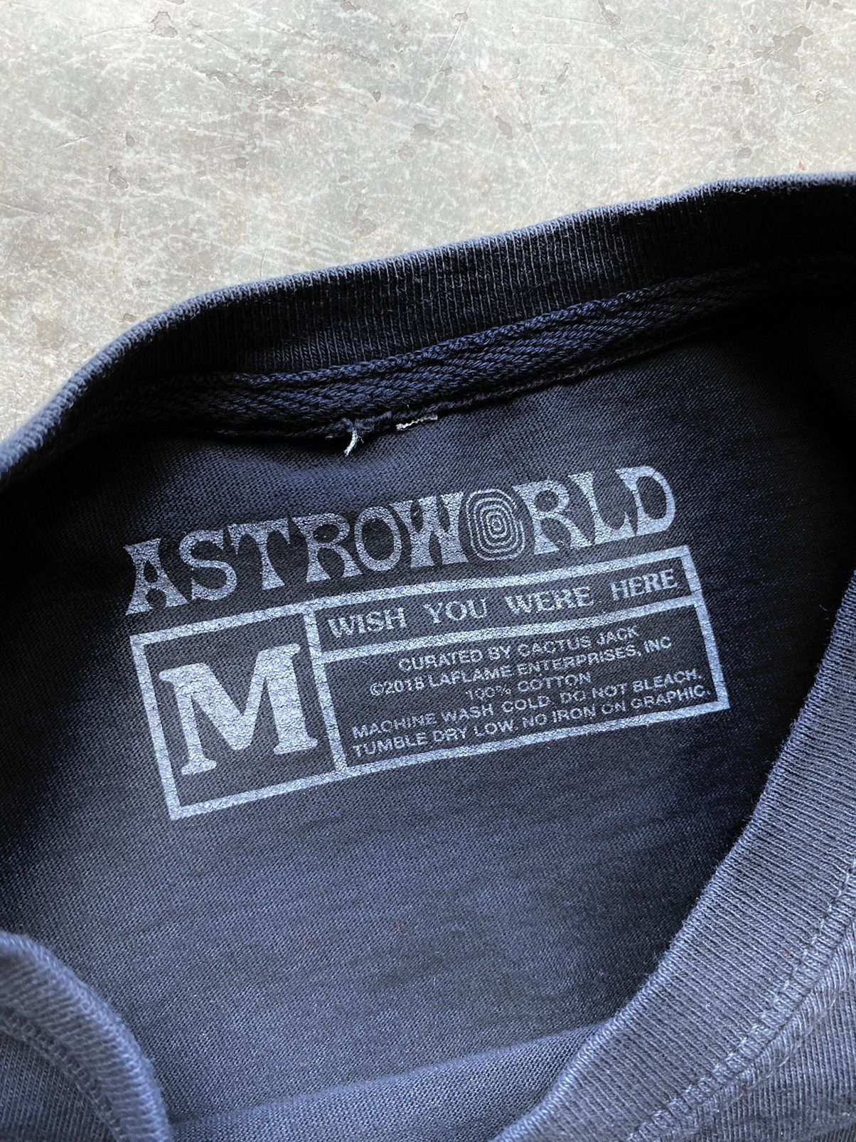 Travis Scott Travis Scott I Went To Astroworld And Got Tee Black Medium Size US M / EU 48-50 / 2 - 4 Thumbnail