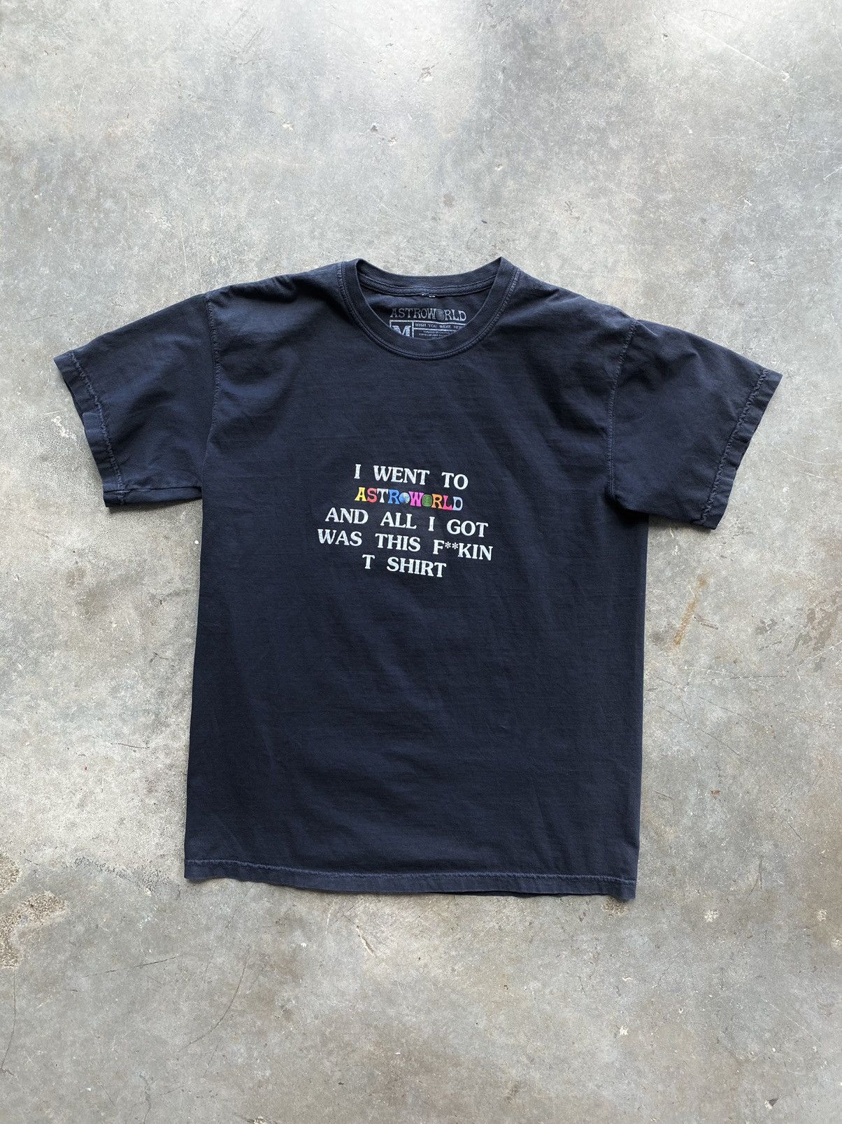Travis Scott Travis Scott I Went To Astroworld And Got Tee Black Medium Size US M / EU 48-50 / 2 - 1 Thumbnail