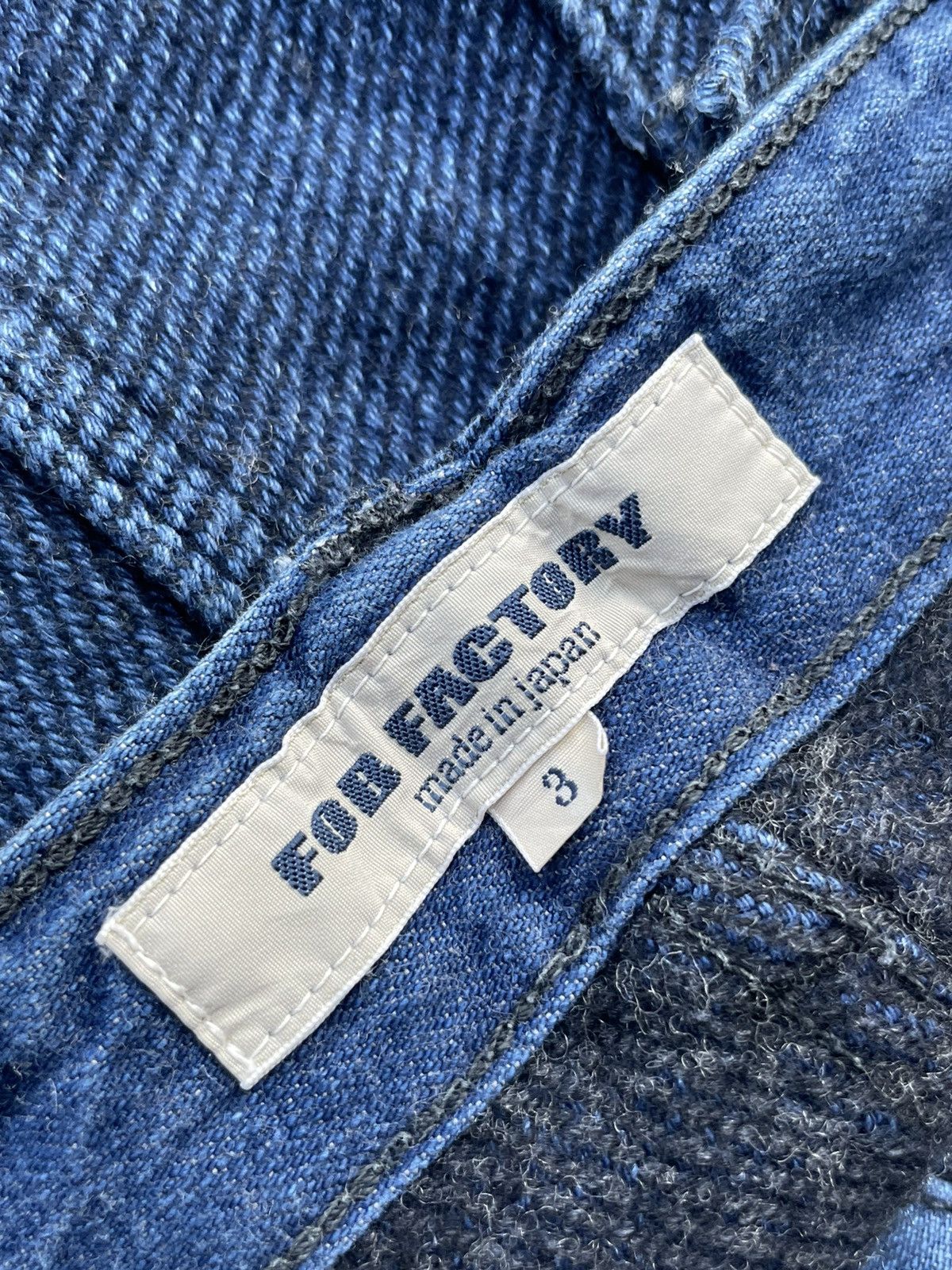FOB Factory × Japanese Brand FOB Factory Baker Denim Trousser Size US 33 - 15 Thumbnail