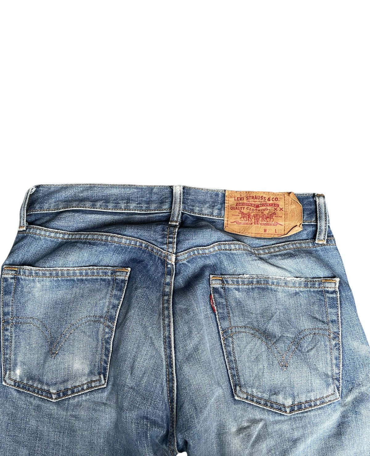 Levi's Levis 505 e 2007 Aging Faded Wash Size US 31 - 10 Thumbnail