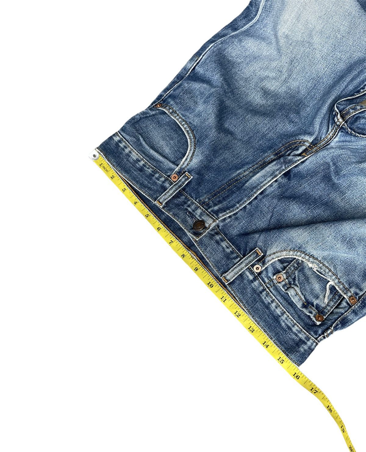 Levi's Levis 505 e 1999 Aging Distressed Denim Size US 31 - 2 Thumbnail