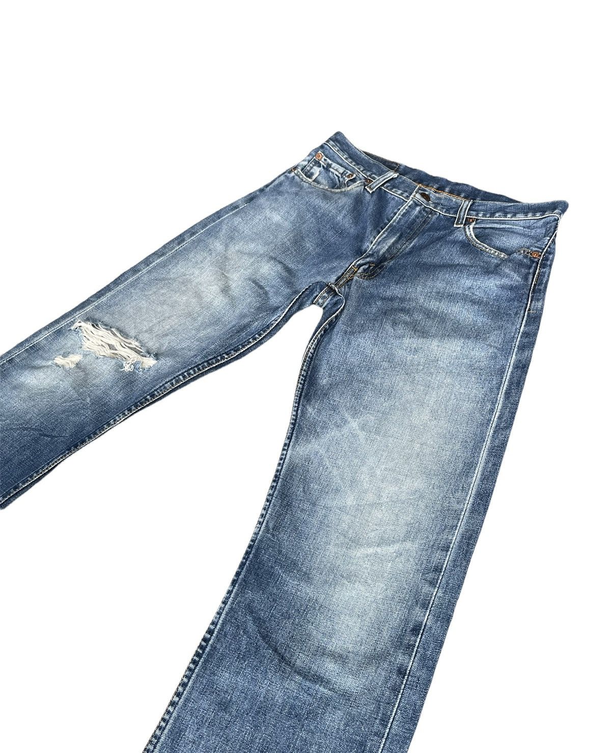 Levi's Levis 505 e 1999 Aging Distressed Denim Size US 31 - 3 Thumbnail