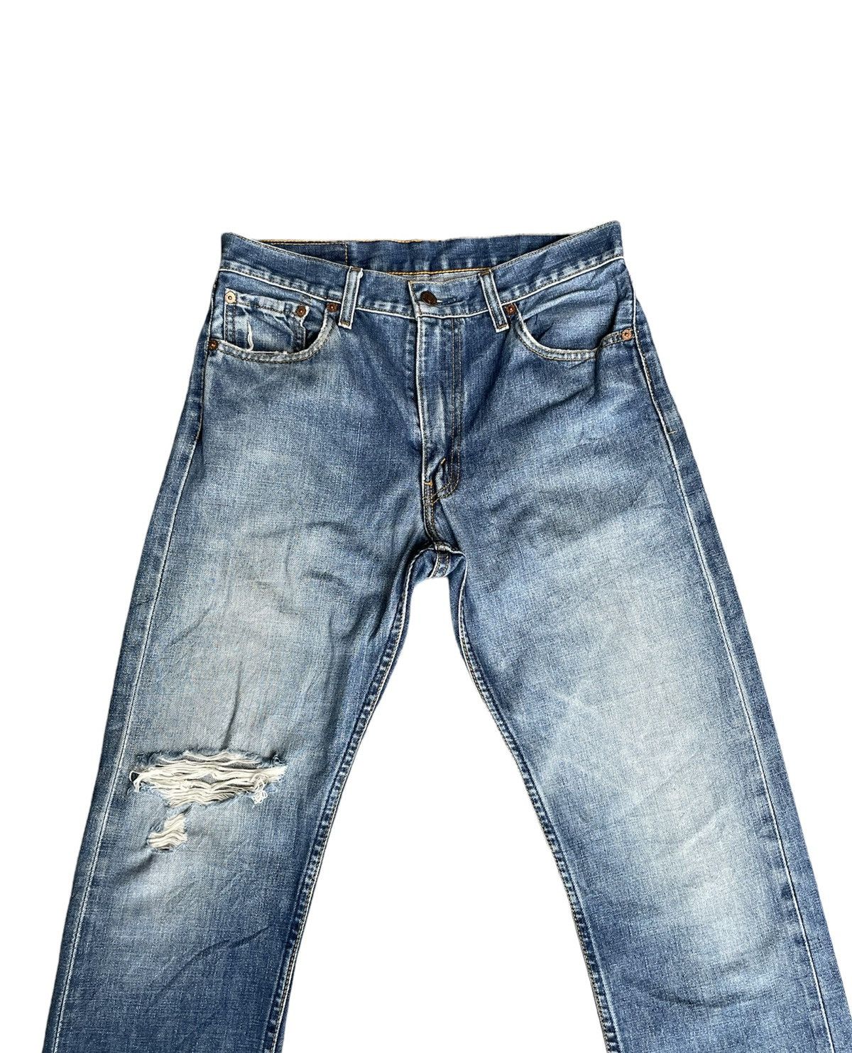 Levi's Levis 505 e 1999 Aging Distressed Denim Size US 31 - 4 Thumbnail