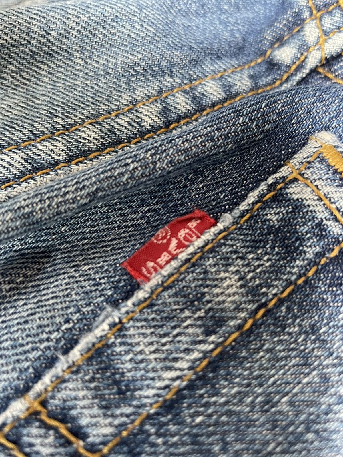 Levi's Levis 505 e 1999 Aging Distressed Denim Size US 31 - 12 Thumbnail