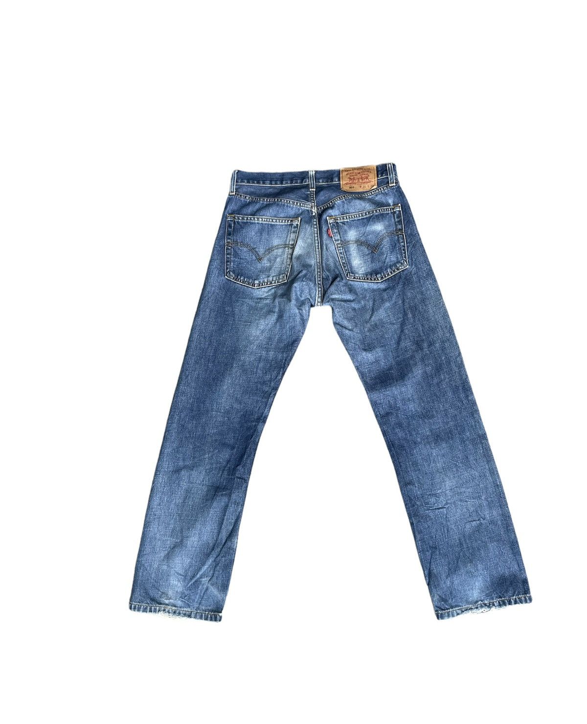 Levi's Levis 505 e 1999 Aging Distressed Denim Size US 31 - 8 Thumbnail