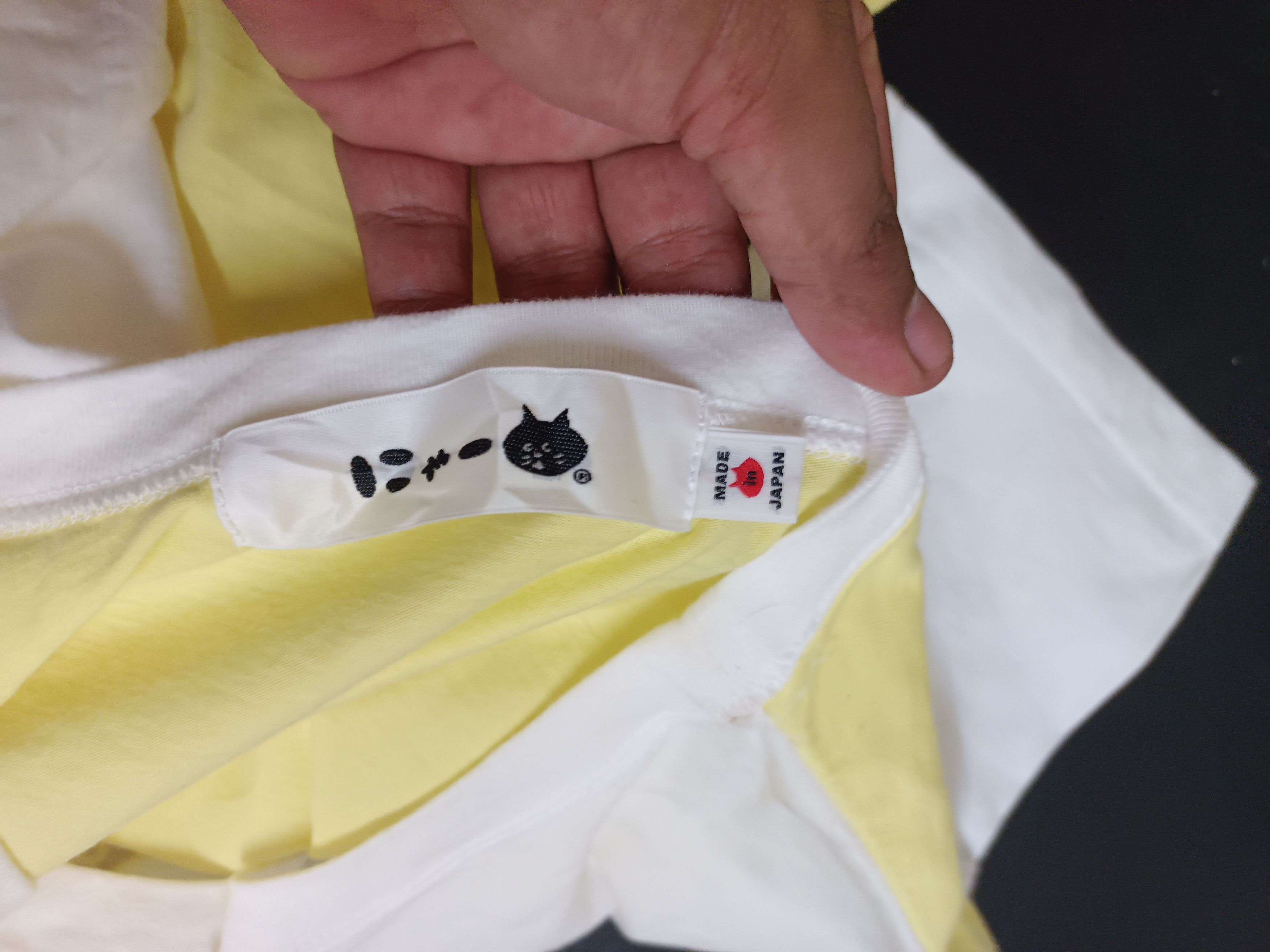 Issey Miyake Net Net By Tsumori Chisato Yellow Big Logo Tshirt Size US L / EU 52-54 / 3 - 4 Thumbnail