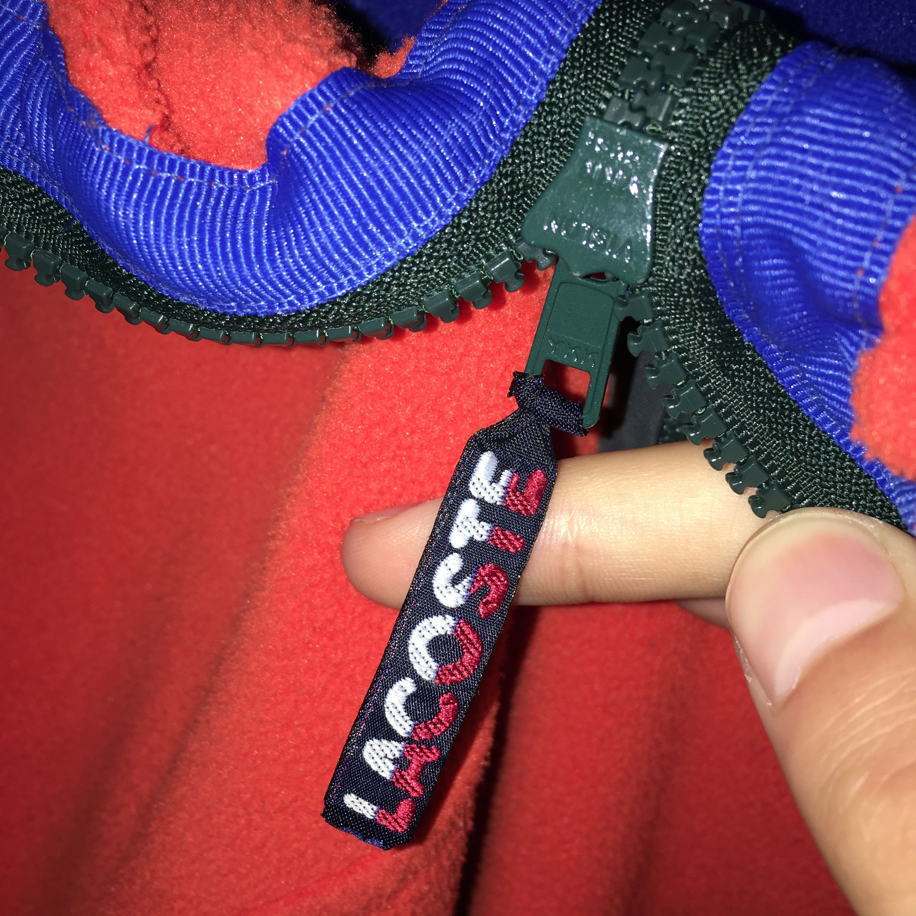Lacoste Vintage Lacoste Sport Orange Fleece Pullover Jacket Size XL Size US XL / EU 56 / 4 - 7 Thumbnail
